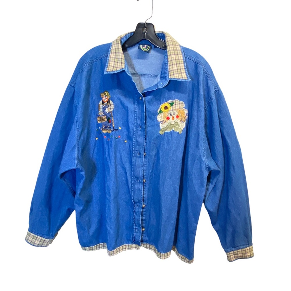 Lighthouse Apparel Vintage Denim Shacket Size XXL